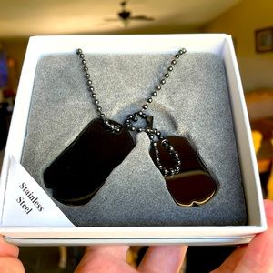 Gunmetal Dog Tags